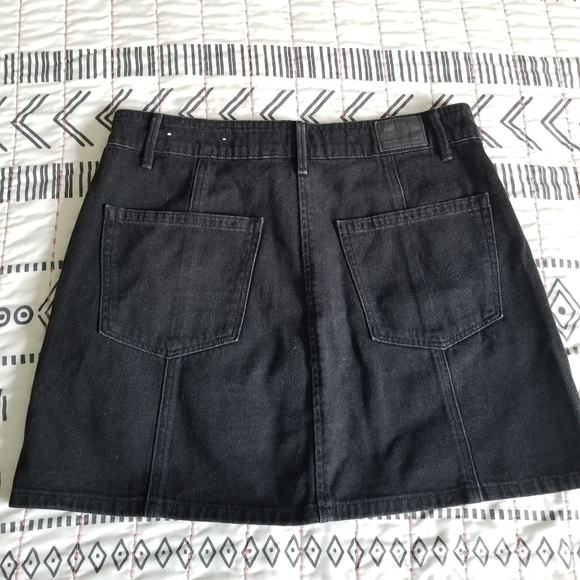 American Eagle Hi Rise A Line Skirt Black 6 - Picture 5 of 10
